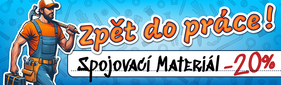 Sleva na spojovac materil