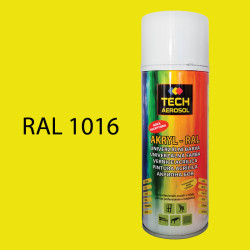 Barva ve spreji akrylov TECH RAL 1016 400 ml