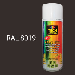 Barva ve spreji akrylov TECH RAL 8019 400 ml