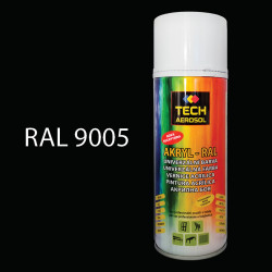 Barva ve spreji akrylov TECH RAL 9005 (ern leskl) 400 ml
