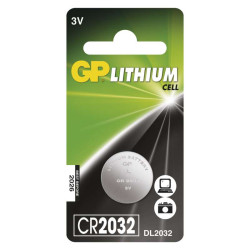 Baterie lithiov knoflkov GP CR2032 3 V 220 mAh (B15322)