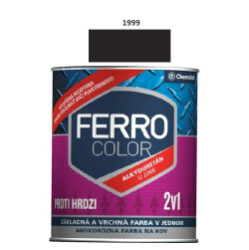 Barva na kov Ferro Color pololesk/1999 0,75 L (ern)