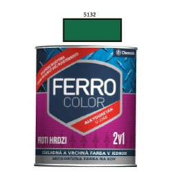 Barva na kov Ferro Color pololesk/5132 0,75 L (svtle zelen)