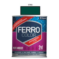 Barva na kov Ferro Color pololesk/5765 0,75L (tmav zelen)