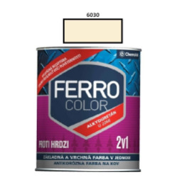 Barva na kov Ferro Color pololesk/6030 0,75L (slonov kost)