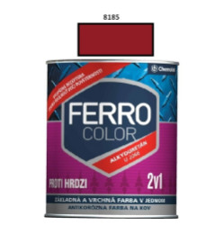 Barva na kov Ferro Color pololesk/8185 0,75 L (erven jasn)