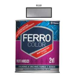Barva na kov Ferro Color pololesk/9110 0,75L (stbrn)