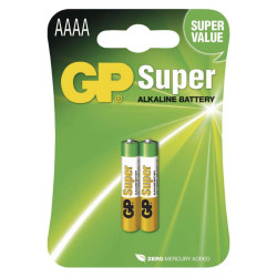 Baterie alkalick speciln GP 25A AAAA LR61 1,5V / 2 ks (B1306)