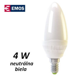 LED rovka EMOS Classic svka 4W NEUTRLN BL E14 (ZQ3211)