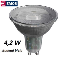 LED rovka EMOS Classic Spot 4W STUDEN BL GU10 (ZQ8335)