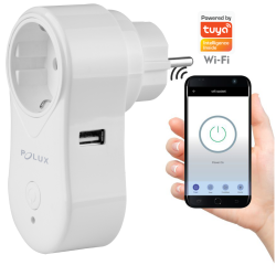 Zsuvka napjec Smart WiFi Tuya s vypnaem + USB