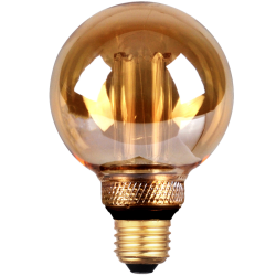 LED rovka dekorativn DecoVintage G80 Amber Pillar E27 4W 200lm 1800K odnmateln stntko