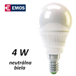 LED rovka EMOS RS-line mini globe 4W NEUTRLN BL E14 (ZQ1211)