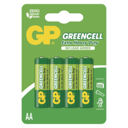 Baterie zinko-chloridov GP Greencell R6 AA / 4 ks (B1221)
